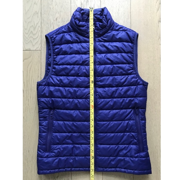 CLUB MONACO Men's Quilt Zip Vest Polyester Royal Blue - Size XS - Picture 3 of 5